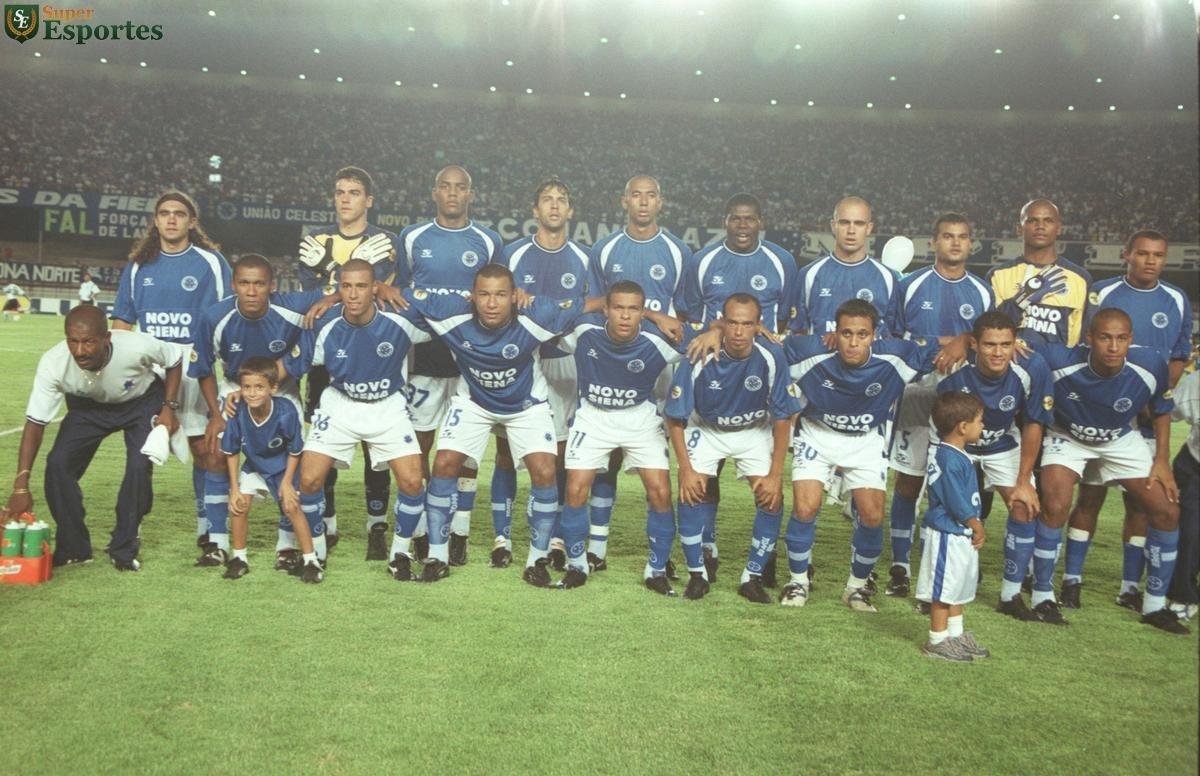 Cruzeiro de 2001, campeão da Copa Sul-Minas sobre o Coritiba. Na foto, estão Sorín, Bosco, Maicon, Marcos Vinicius, Luisão, Cléber, Cris, Cléber Monteiro, Jefferson e Marcos Paulo. Agachados: Jackson, Jorge Wagner, Osáas, Geovanni, Ricardinho, Sergio Manoel, Marcelo Ramos e Adriano Chuva