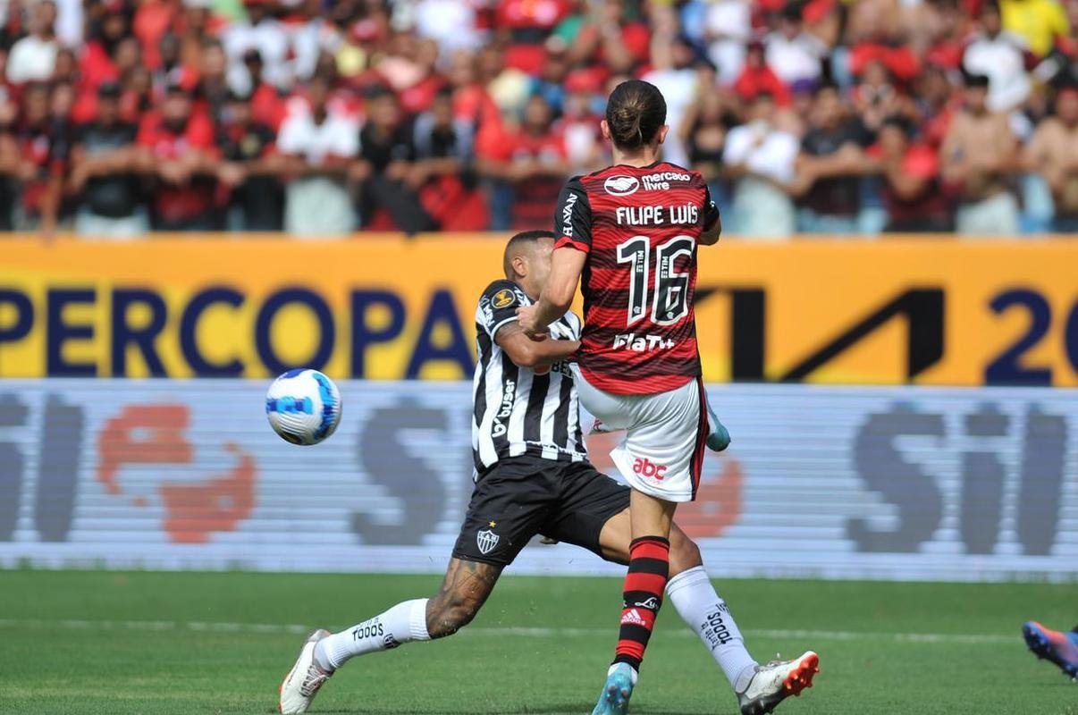 Fotos da final da Supercopa do Brasil, na Arena Pantanal, em Cuiab, entre Atltico e Flamengo