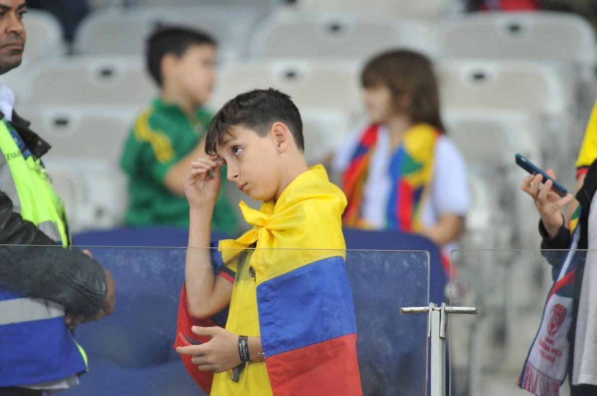 Mineiro recebeu pblico pequeno para duelo entre Equador e Japo nesta segunda-feira. Ainda assim, estrangeiros marcaram presena e tentaram levar incentivo aos jogadores em Belo Horizonte