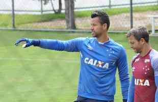 Galeria de fotos do treino do Cruzeiro nesta quarta-feira, na Toca da Raposa II (Paulo Filgueiras/EM D.A Press)