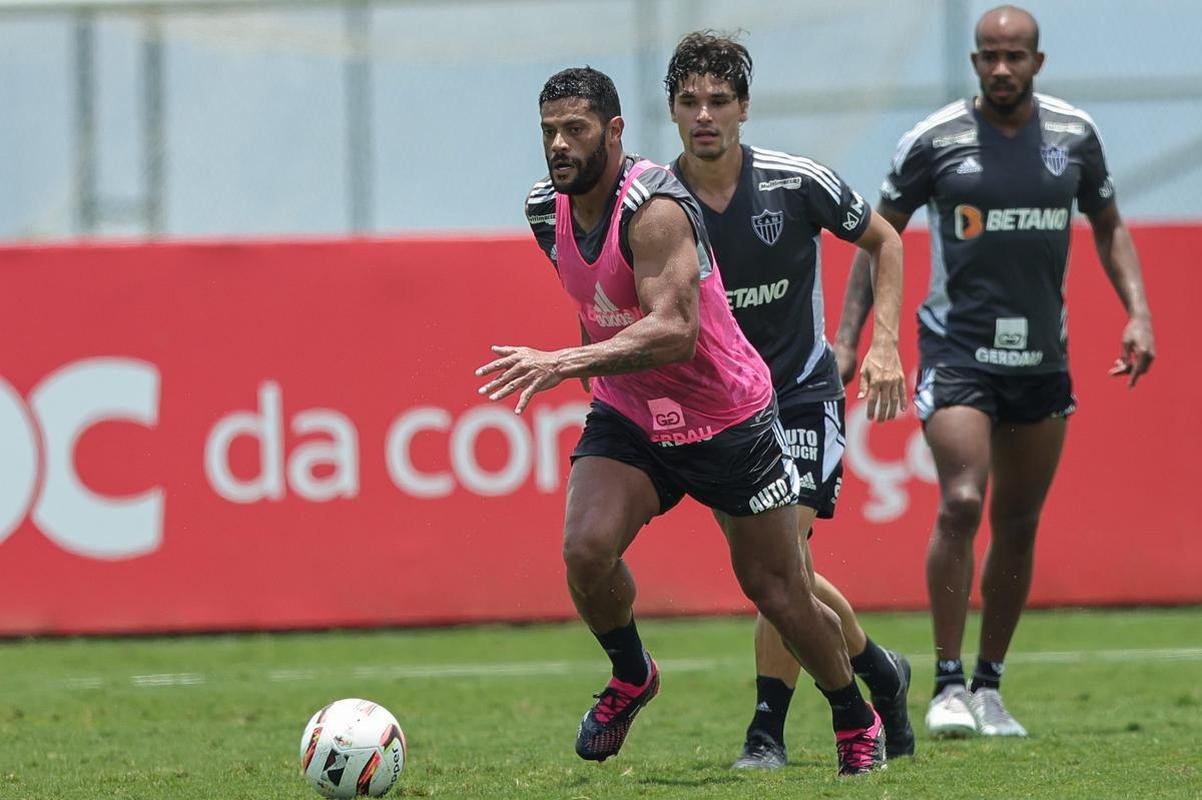 Treino tcnico do Atltico.