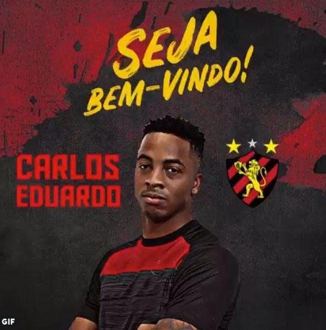 O Sport anunciou a contratao do goleiro Carlos Eduardo, que estava no Brasil de Pelotas