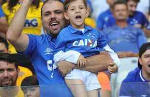 Torcedores de Cruzeiro e Botafogo, no Mineiro, em duelo pela 19 rodada do Brasileiro