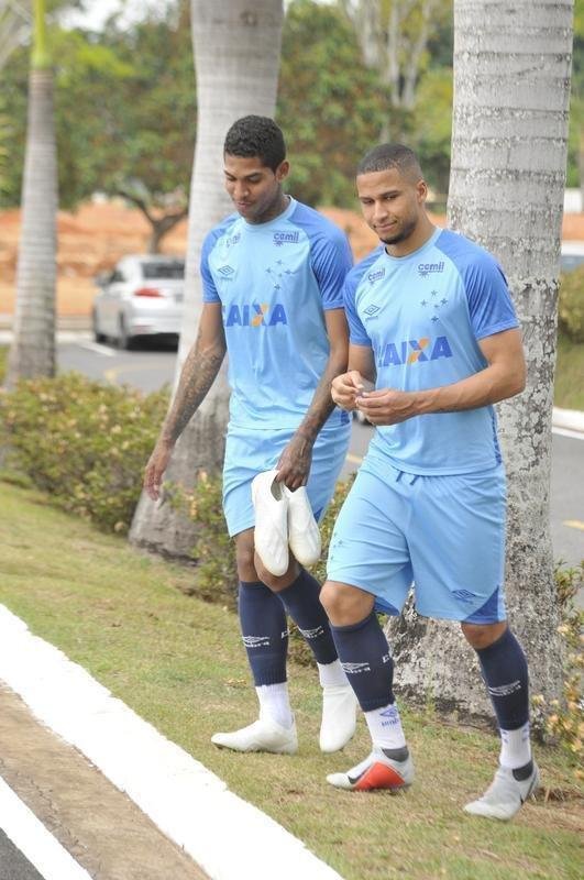 Imagens do treino do Cruzeiro antes do segundo duelo da final da Copa do Brasil, contra o Corinthians, em So Paulo