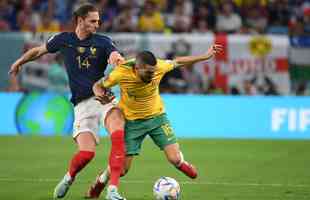 Imagens do jogo entre Frana e Austrlia, pelo Grupo D da Copa do Mundo