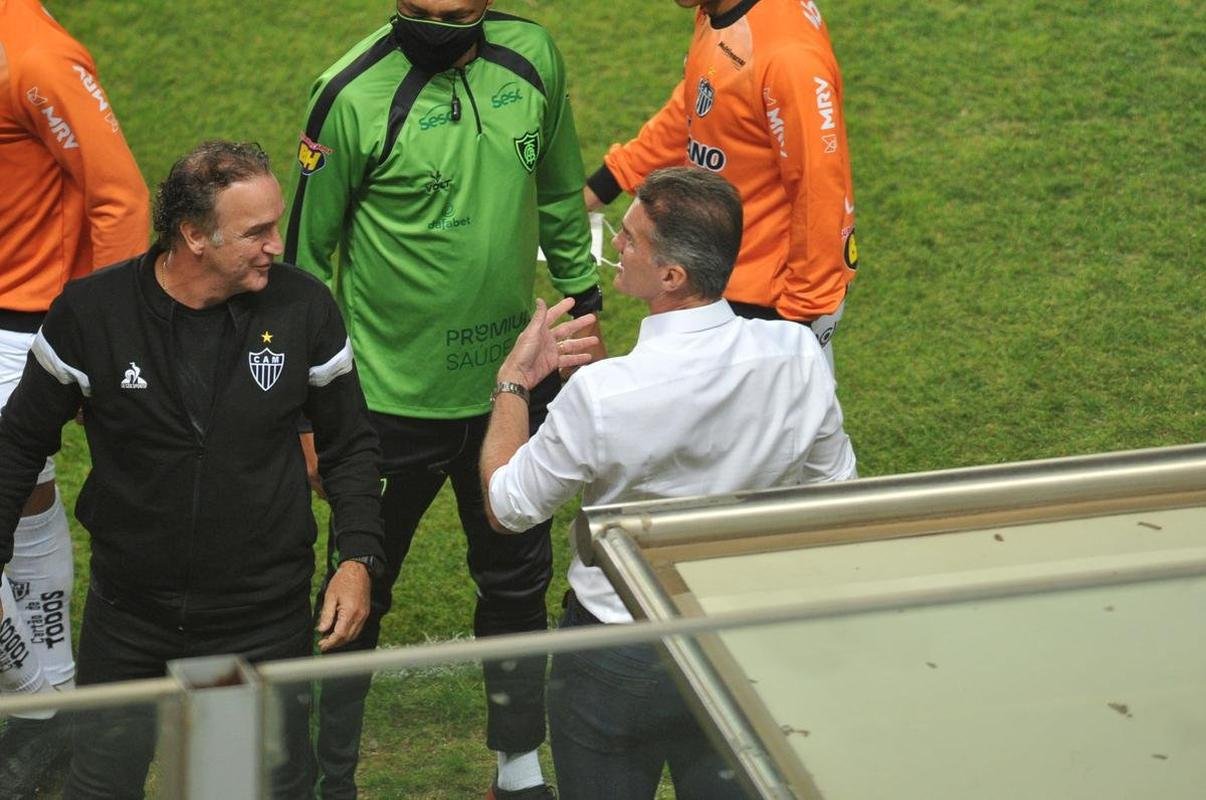 Fotos do jogo entre Amrica e Atltico