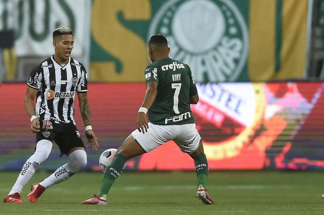 Fotos do jogo de ida da semifinal da Copa Libertadores de 2021, entre Palmeiras e Atltico, no Allianz Parque, em So Paulo