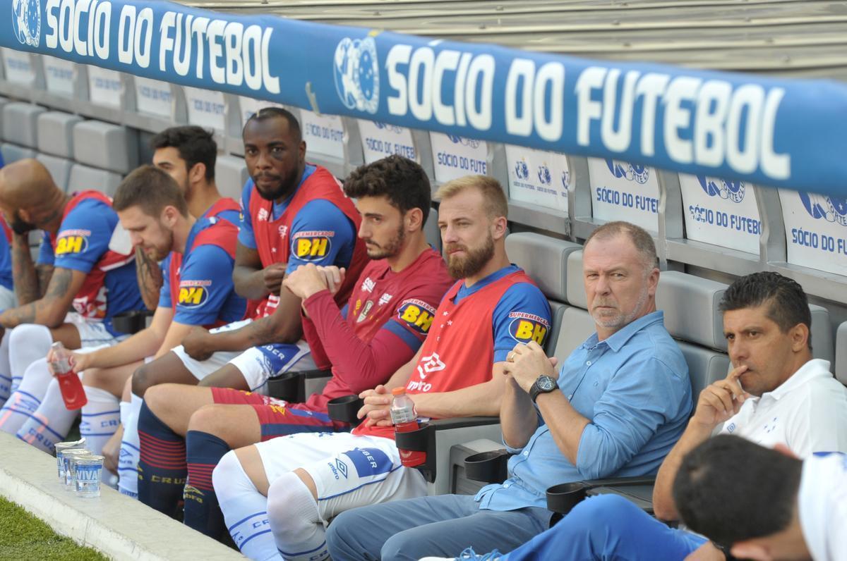 Fotos do jogo entre Cruzeiro e So Paulo