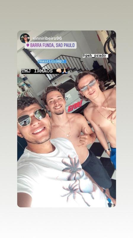 Maurcio passou o Natal com amigos e familiares