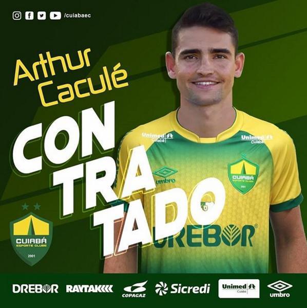 O Cuiab anunciou a contratao do meia Arthur Cacul, que estava no Londrina