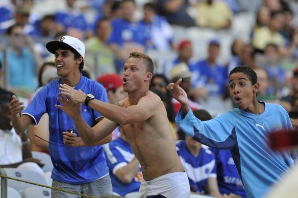 Torcida do Cruzeiro no clssico contra o Atltico no Mineiro