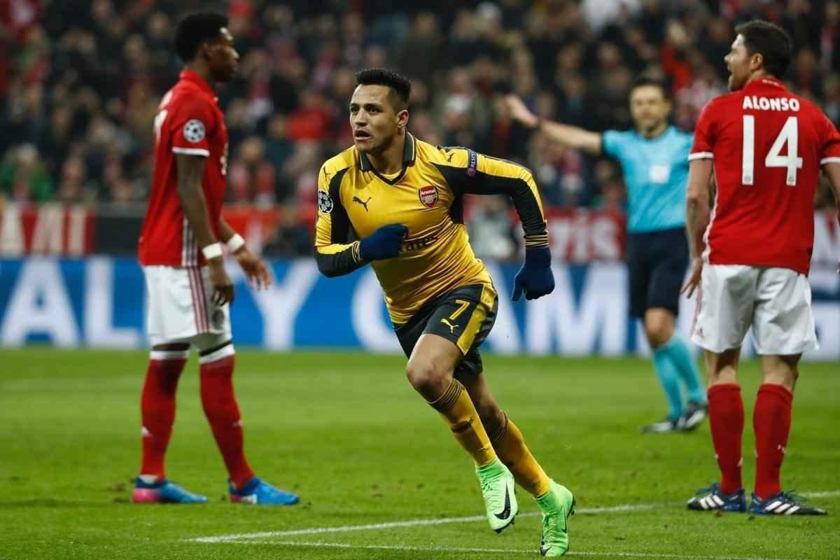 Thiago Alcntara (2), Robben, Lewandowski e Muller marcaram os gols alemes; Snchez descontou para o Arsenal