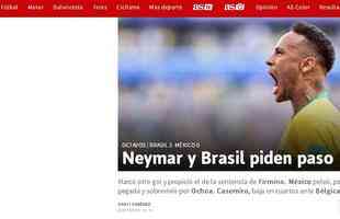 AS Mxico: 'Neymar e Brasil pedem passagem'