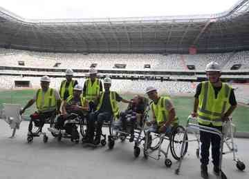 Atlético promoveu visitação de torcedores, nesta quinta-feira (9/2), para mostrar as áreas destinadas às pessoas com deficiência (PcD) na Arena MRV
