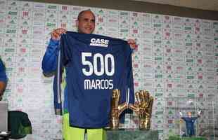 Em 2010, goleiro atingiu a marca de 500 jogos pelo Palmeiras