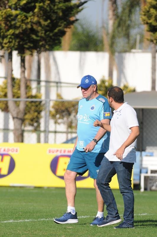 Fotos do treino do Cruzeiro desta quarta-feira, 2 de outubro, na Toca da Raposa II