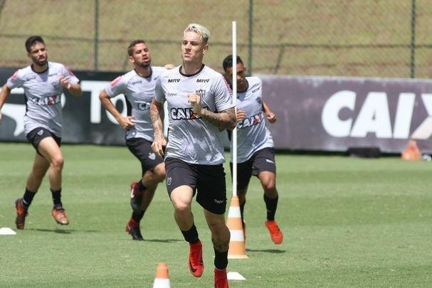 Imagens do treino do Atltico