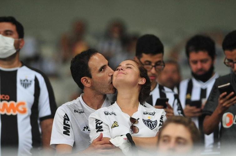 Fotos da torcida do Galo no Mineiro durante a semifinal da Copa Libertadores entre Atltico e Palmeiras (Alexandre Guzanshe/EM/DAPress 28/9/2021)