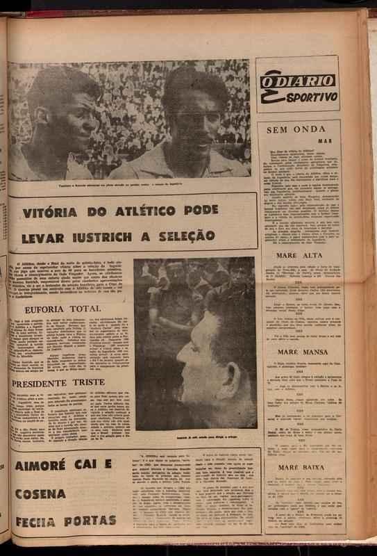 O Dirio Esportivo, 20 de dezembro, um dia aps o jogo - jornal destacou que Yustrich poderia ser o novo comandante da Seleo Brasileira aps conduzir Atltico ao xito contra a Iugoslvia.
