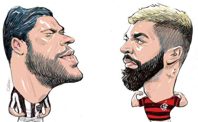 Atacantes Hulk e Gabigol, de Atlético e Flamengo, respectivamente, terão 'duelo pessoal' na Supercopa do Brasil