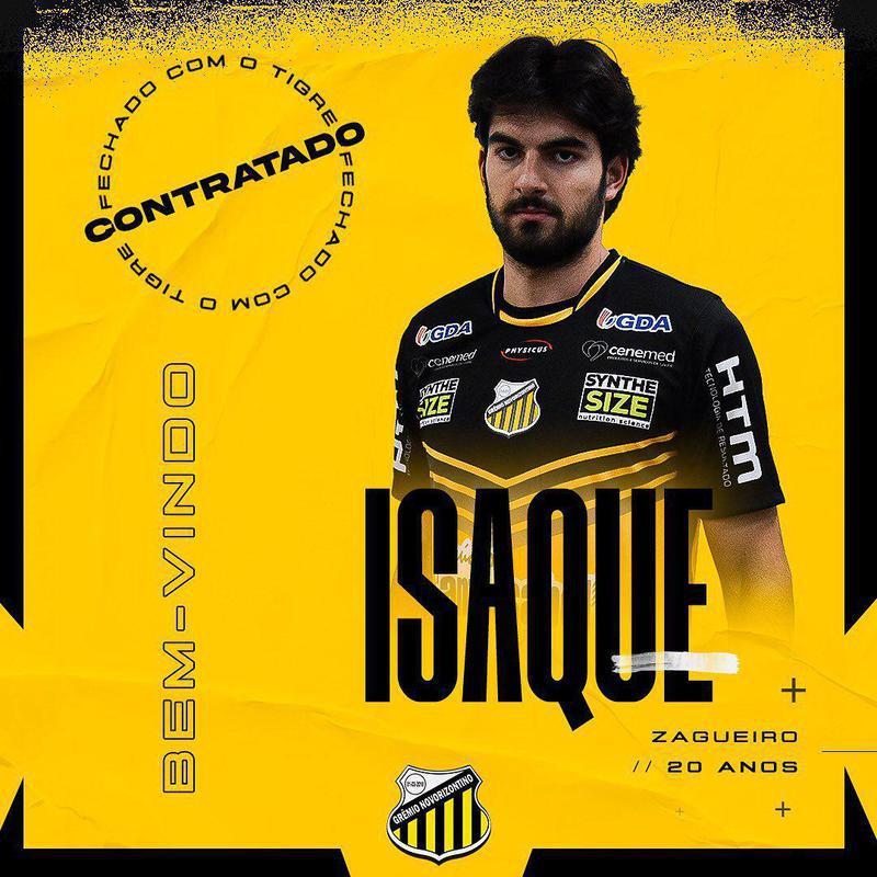Isaque, zagueiro (Novorizontino)