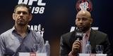 Imagens da coletiva do UFC 198, no Rio de Janeiro - Rog�rio Minotouro e o mineiro Warlley Alves