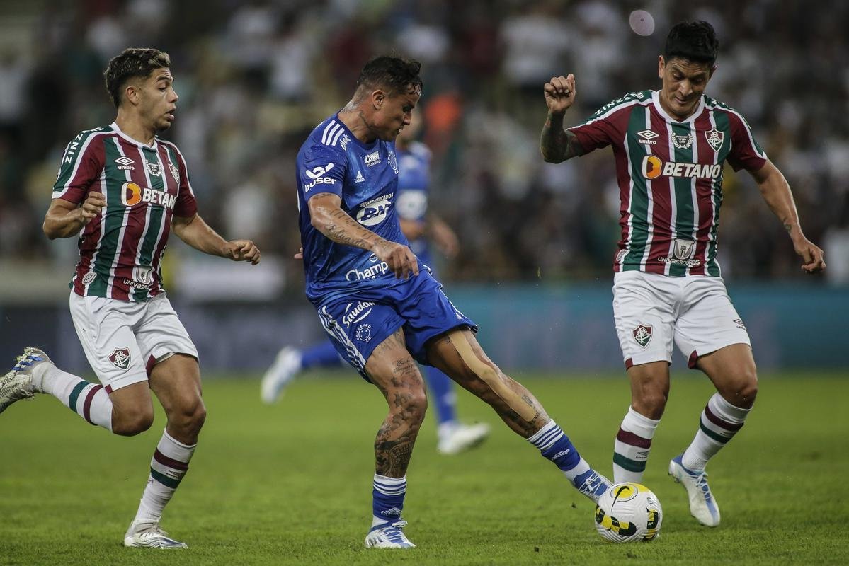 Fotos do jogo de ida das oitavas de final da Copa do Brasil, entre Fluminense e Cruzeiro, no Maracan, no Rio de Janeiro