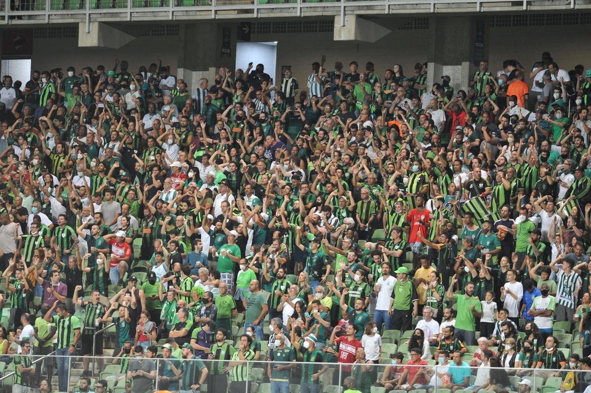 Fotos da partida de ida da terceira fase da Copa Libertadores, entre Amrica e Barcelona de Guayaquil, no Independncia, em Belo Horizonte