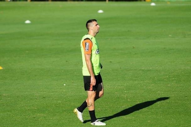 Jogadores se reapresentaram aps o empate contra o Flamengo, no Mineiro