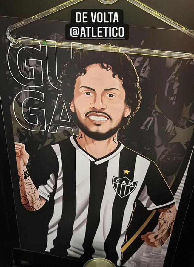 Vestiário da Cidade do Galo, em Vespasiano, ganhou caricaturas dos jogadores que fazem parte do elenco do Atlético para a temporada 2022. Atletas se reapresentam oficialmente para início dos trabalhos nesta segunda-feira (17).