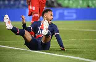 Fotos do duelo entre PSG e Bayern de Munique, em Paris, pela volta das quartas de final da Liga dos Campees da Europa.