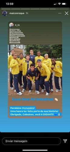 Maicon parabeniza Cruzeiro pelos 101 anos de existência