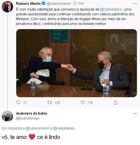 Atleticanos 'aprovaram' a compra da Itatiaia por Rubens Menin