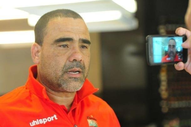 Grupo do Deportivo Lara conversou com a imprensa nesta tera