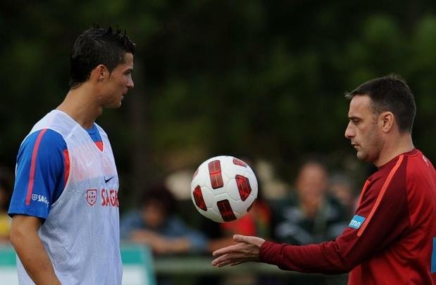 Paulo Bento e Cristiano Ronaldo: boa relação desmoronou depois da eliminação de Portugal na primeira fase da Copa do Mundo de 2014
