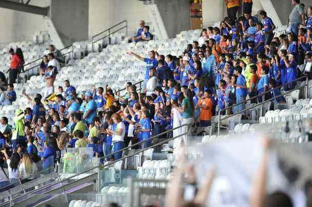 Torcedores de Cruzeiro e Botafogo, no Mineiro, em duelo pela 19 rodada do Brasileiro