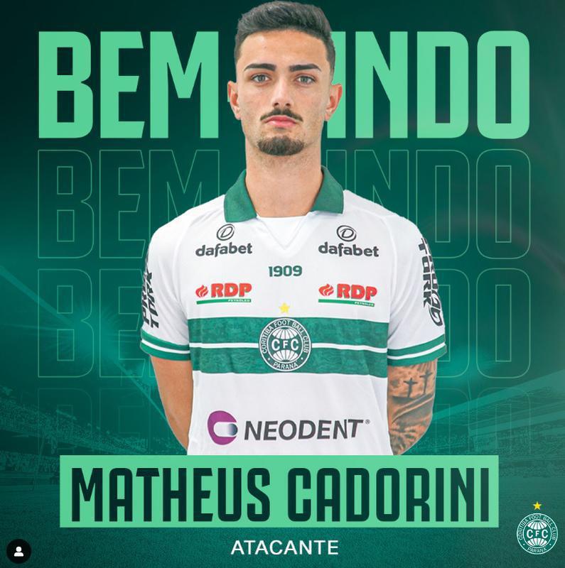 Coritiba contratou o atacante Matheus Cadorini