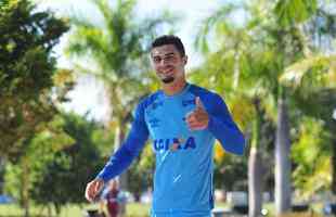 Imagens do treino do Cruzeiro com a presena do presidente Wagner Pires de S