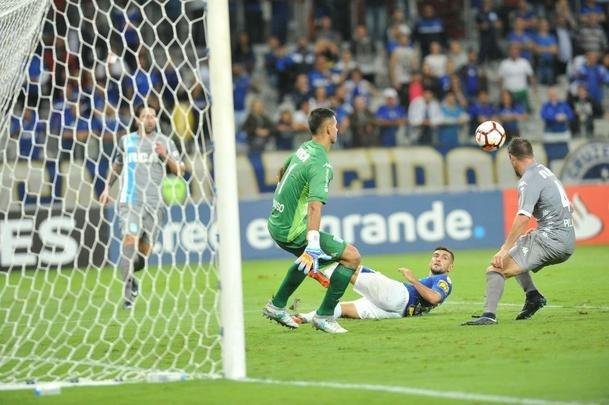 Fotos do primeiro tempo do duelo entre Cruzeiro e Racing, no Mineiro, pela Libertadores