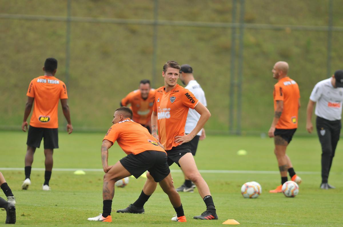 Atltico treinou na tarde desta quinta-feira, na Cidade do Galo
