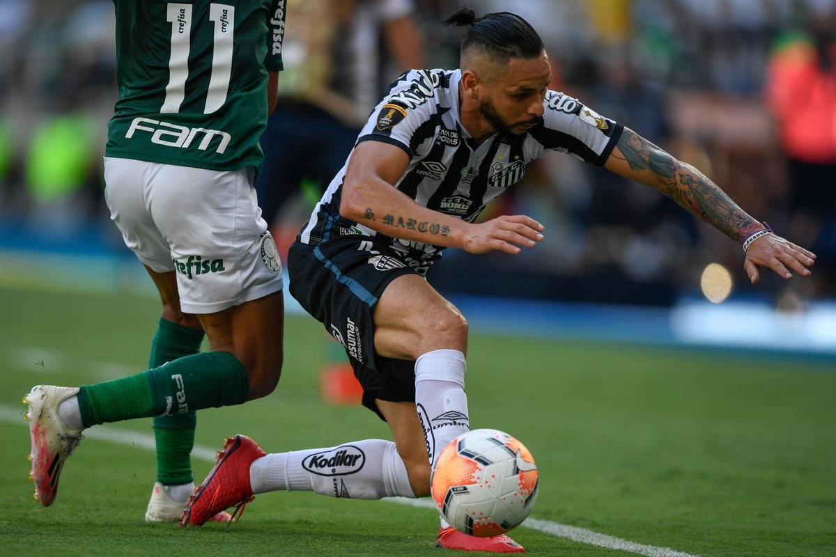 Fotos da deciso da Copa Libertadores 2020 entre Palmeiras e Santos, no Maracan, no Rio de Janeiro (AFP / Mauro Pimentel / Ricardo Moraes /  Silvia Izquierdo)
