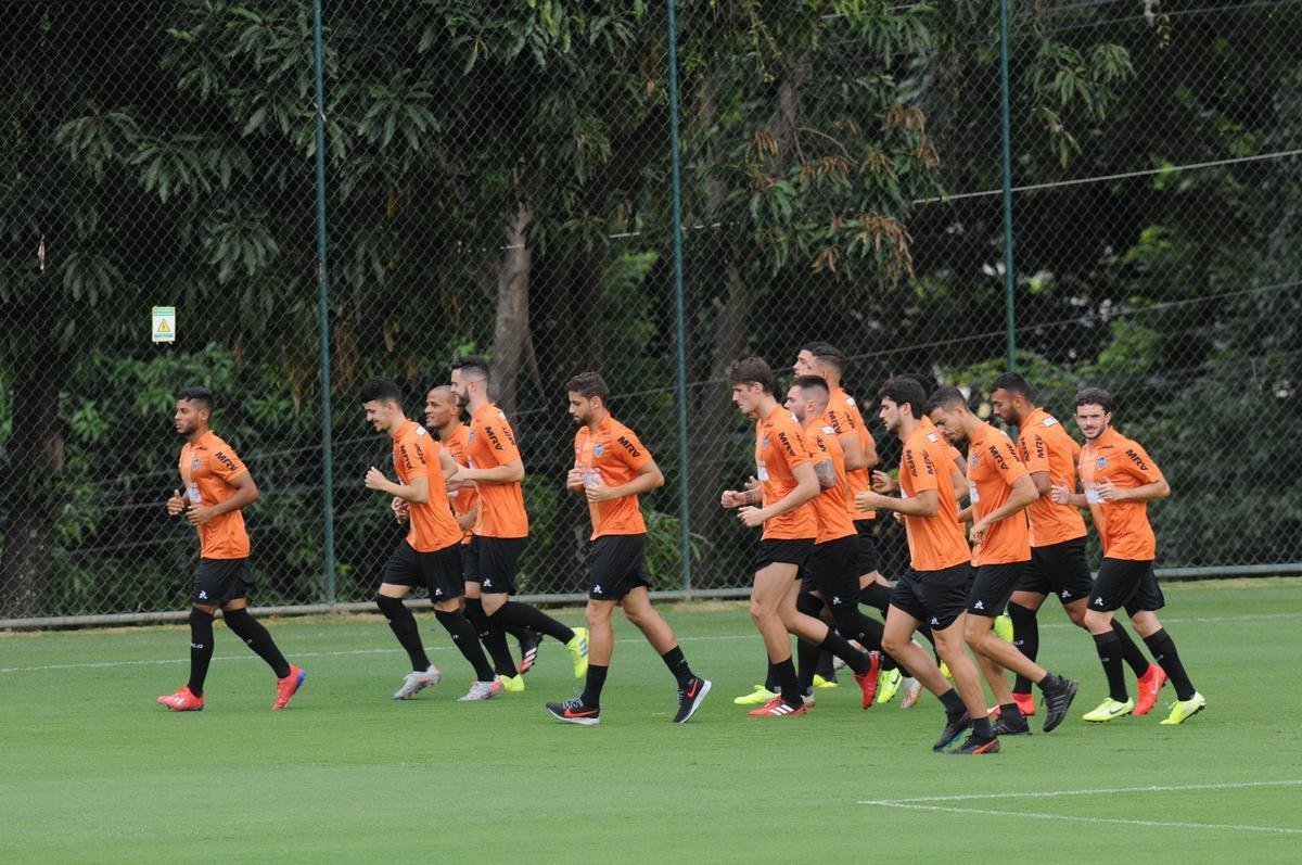 Fotos do Atltico nesta quinta-feira, na Cidade do Galo