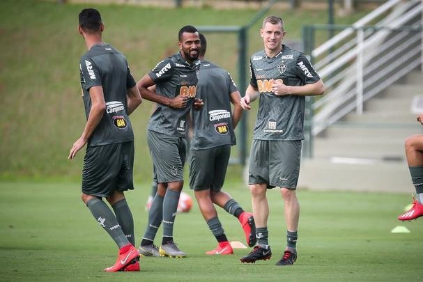 Fotos do treino do Atlético