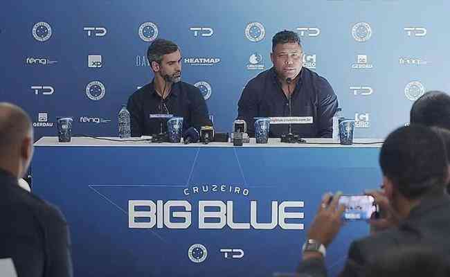 Gabriel Lima e Ronaldo participaram do lanamento do projeto Big Blue, no ms passado