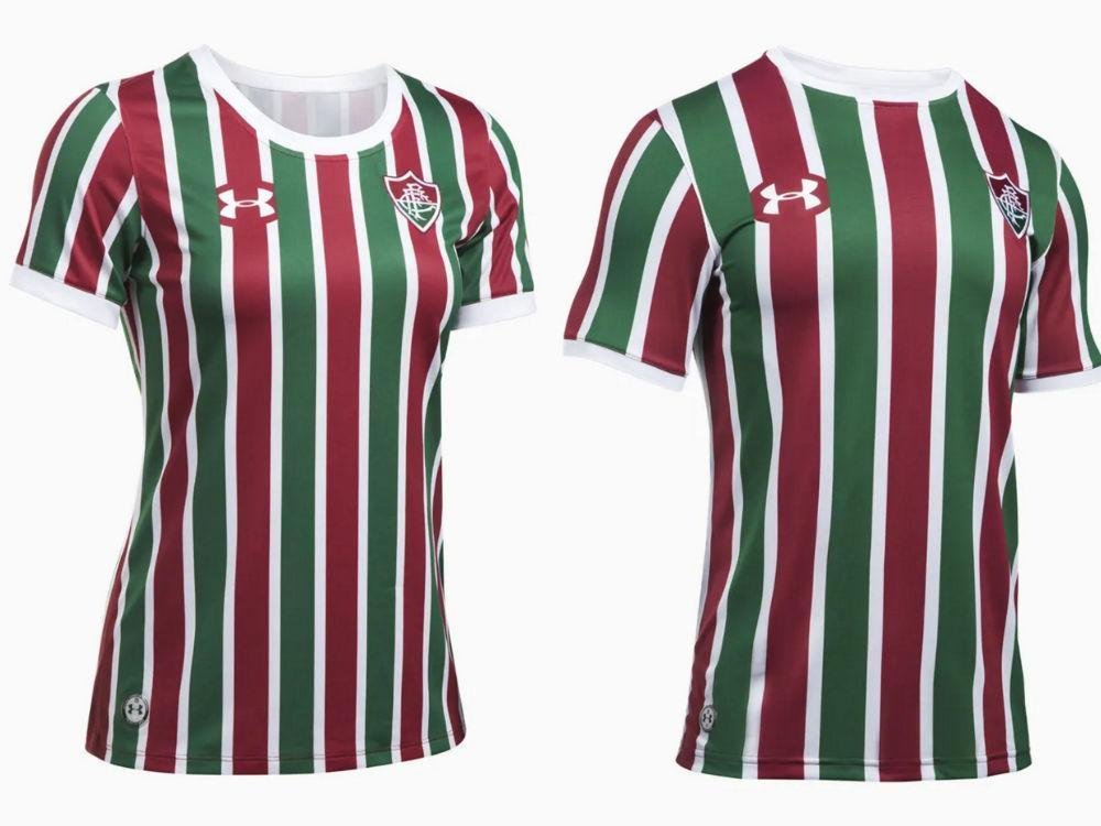 Fluminense. Camisa Feminina: R$ 129,90 / Camisa Masculina: R$ 139,90