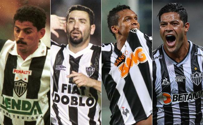 Valdir, Guilherme, Jô e Hulk: goleadores do Galo com a camisa 7