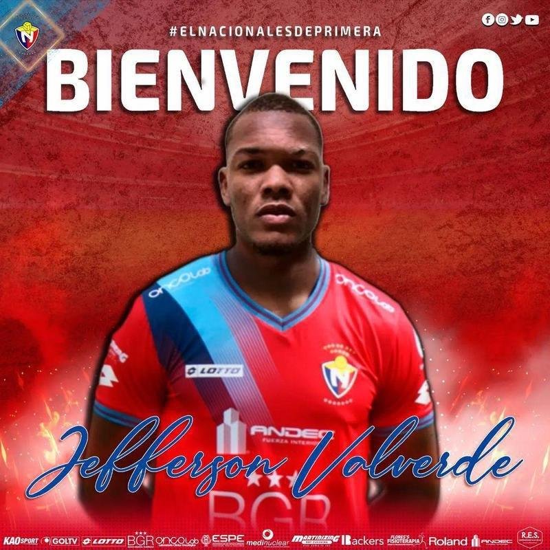 El Nacional (Equador) contratou o atacante Jefferson Valverde