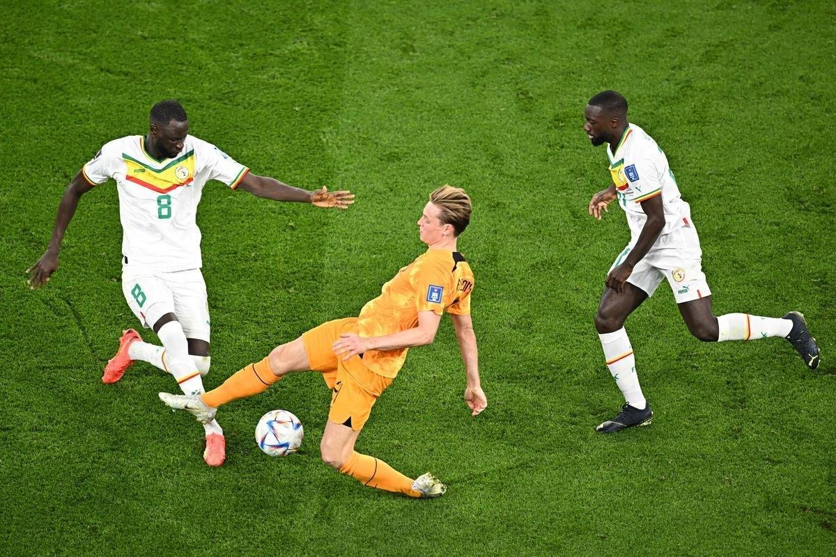 Fotos do jogo entre Senegal e Holanda no Estdio Al Thumama, pelo Grupo A da Copa do Mundo, no Catar
