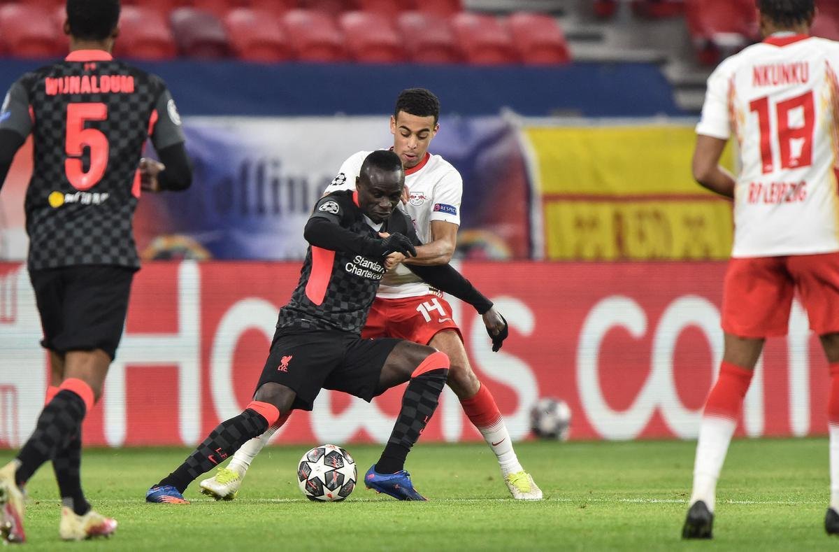 Fotos do jogo entre RB Leipzig e Liverpool, em 