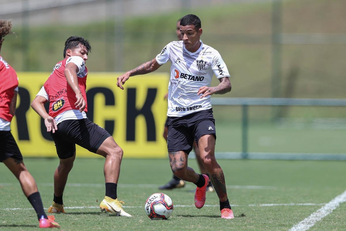 Treino do Atltico em 15/3/2021, na Cidade do Galo